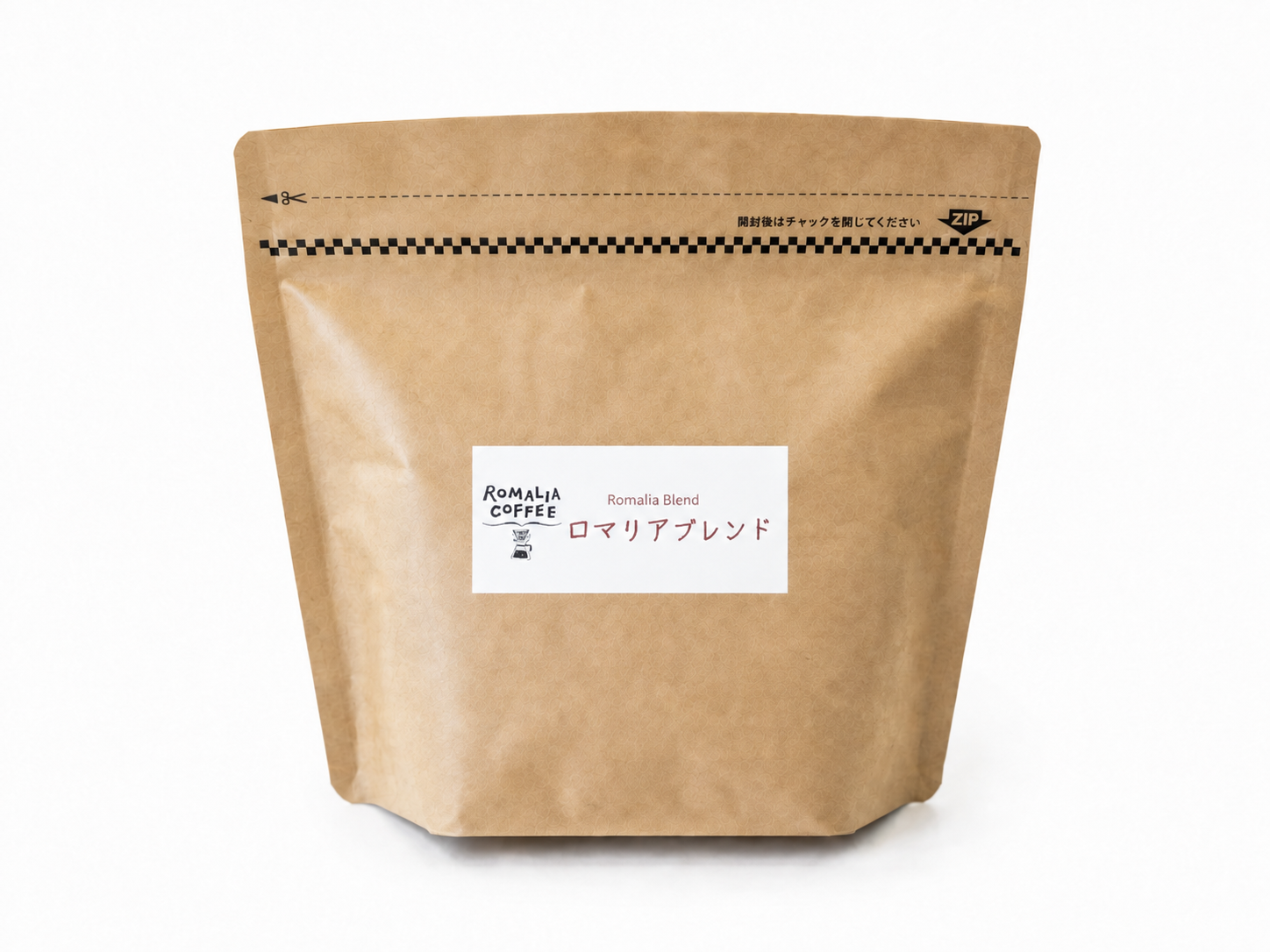 ロマリアブレンドのコーヒー豆パッケージ